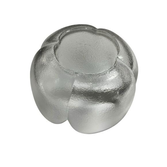 Rosenthal Studio Linie Frosted Petal Flower Bowl Dishes Crystal Signed Set of 2 - Picture 4 of 11